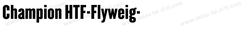 Champion HTF-Flyweig字体转换